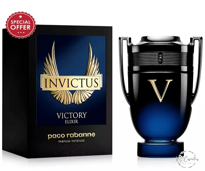Invictus Victory Elixir by Paco Rabanne 3.4oz Parfum Intense Men-Original BOX