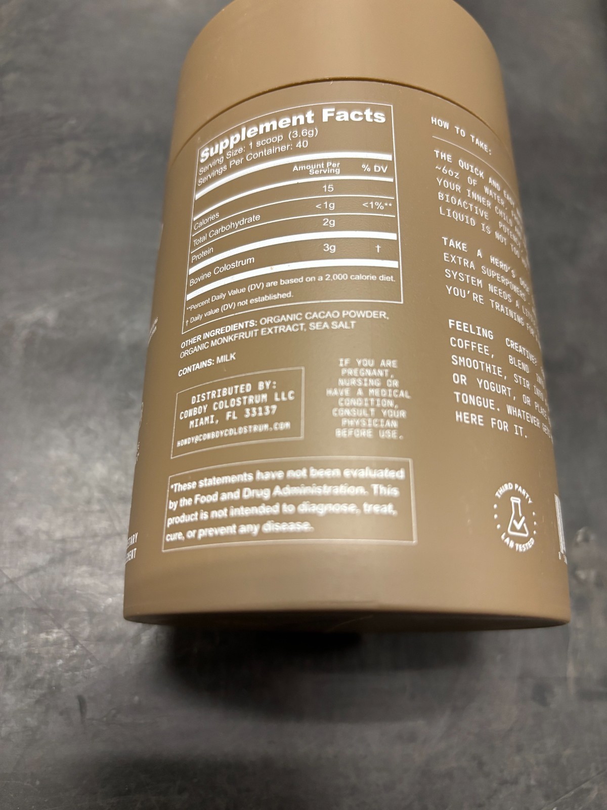 Nature’s Gold Cowboy Colostrum – Superfood Powder, 4.2 oz (120g), 3 Flavors