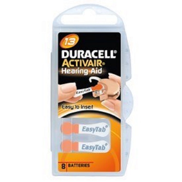 Duracell Activair Mercury Free Hearing Aid Batteries Size 13 (40-160) Exp-2027