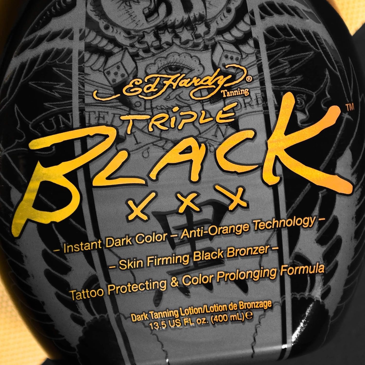 Ed Hardy BLACK XXX Instant Dark Color Tanning Lotion, 13.5 oz – New, Sealed!!!