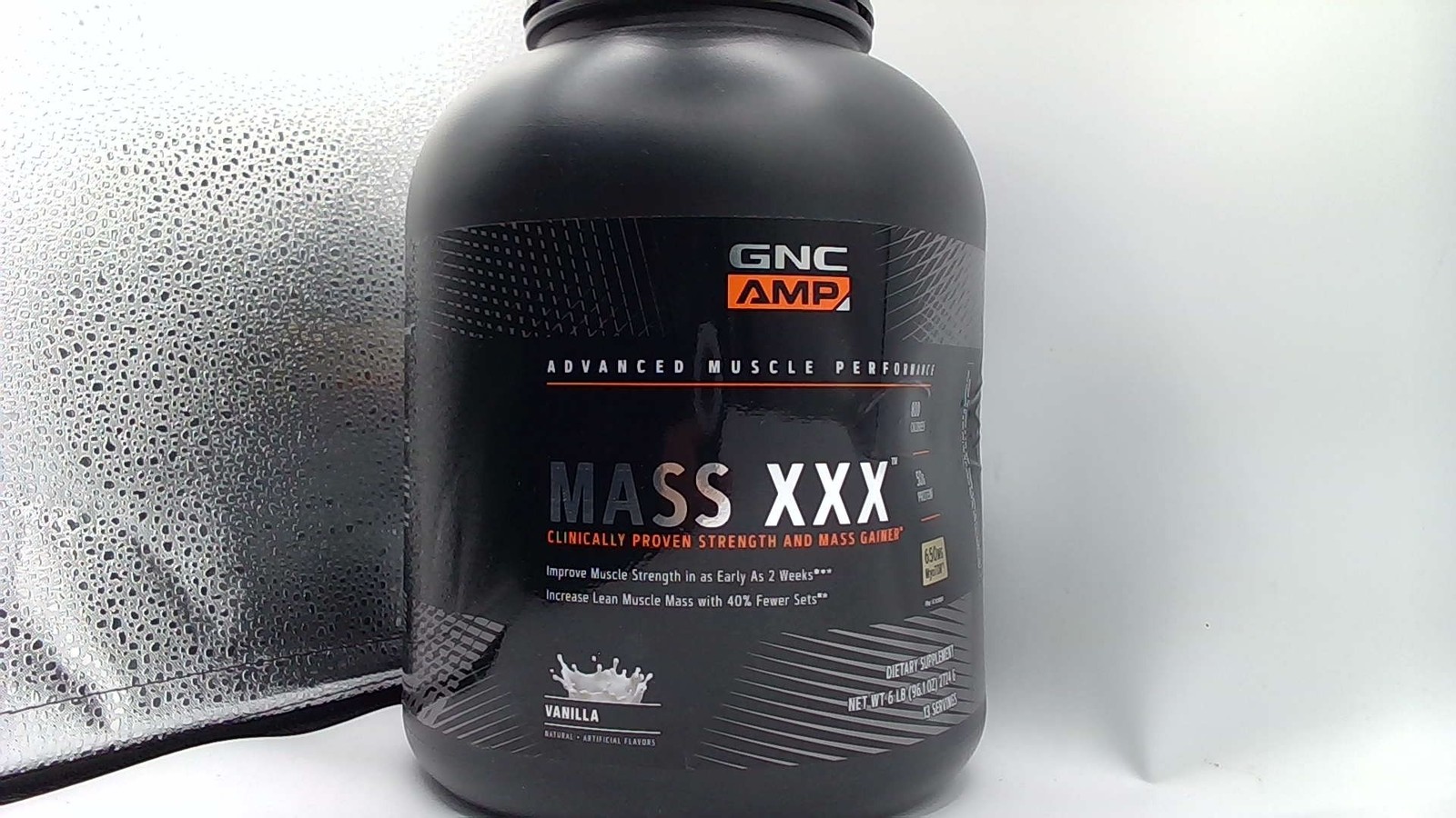 GNC AMP Mass XXX Vanilla Clinically Proven Strength And Mass Gainer-EXP: 09-30-2