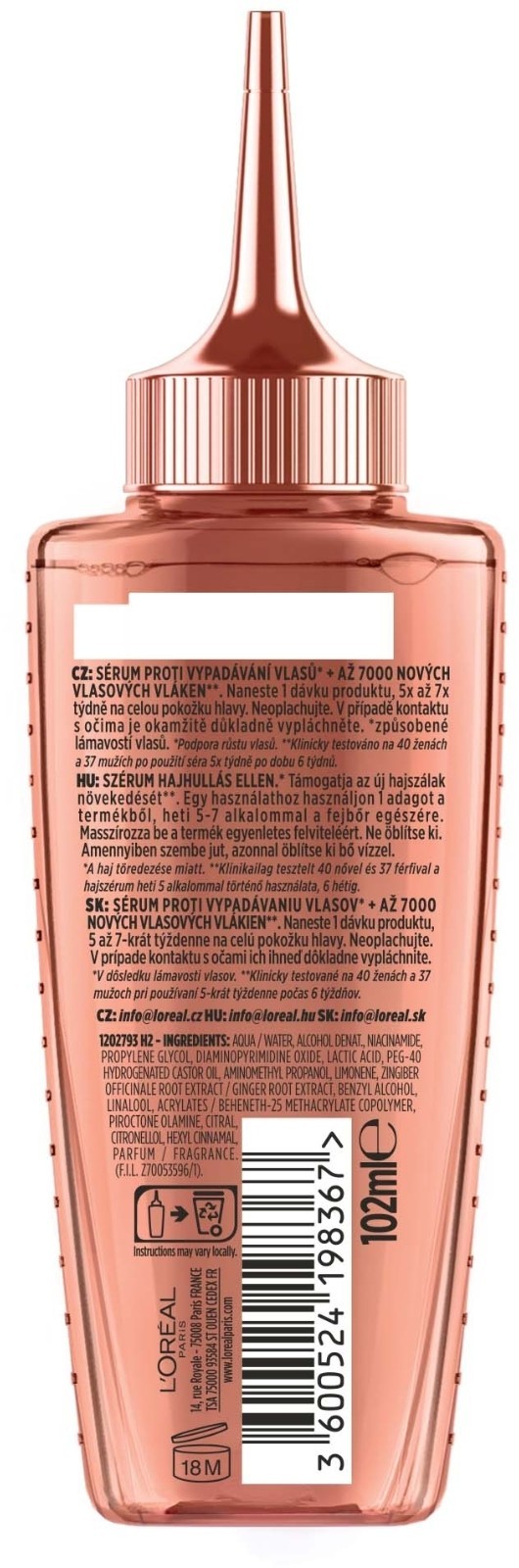 Elseve/Elvive Growth Booster Scalp Serum Anti Hair Loss Scalp Loreal Paris 102ml