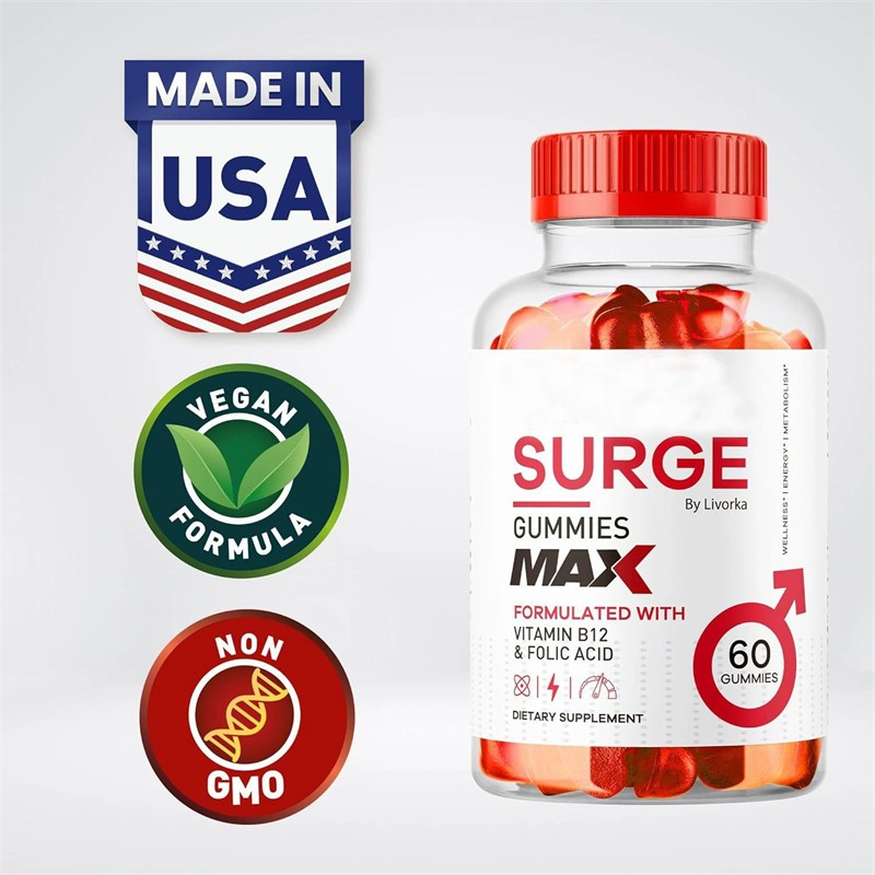 Vital Surge Male Gummies Maximum Strength Vital Surge Advanced Formula 60 Count