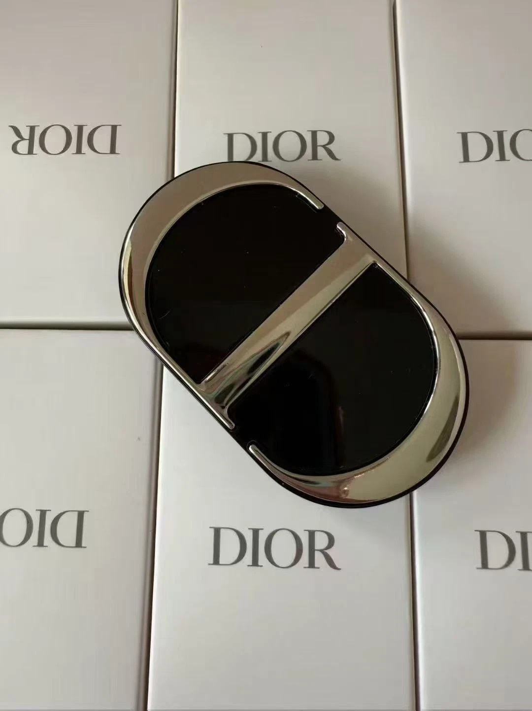 Dior New CD Logo Makeup Mirror with Phone Holder Stand Dual Mirror 3M
