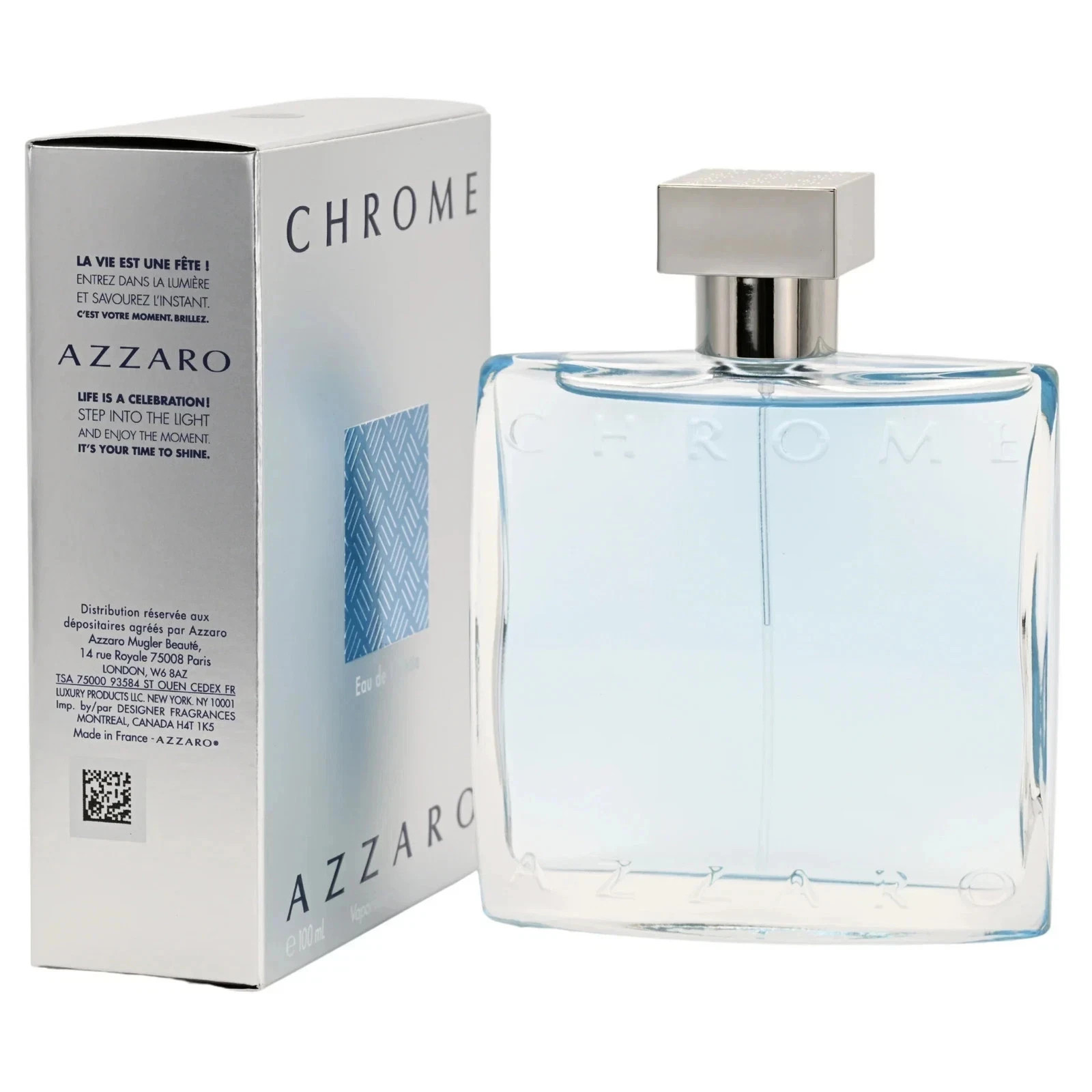 CHROME by Loris Azzaro for Men Cologne 3.3 oz / 3.4 oz EDT New in Box