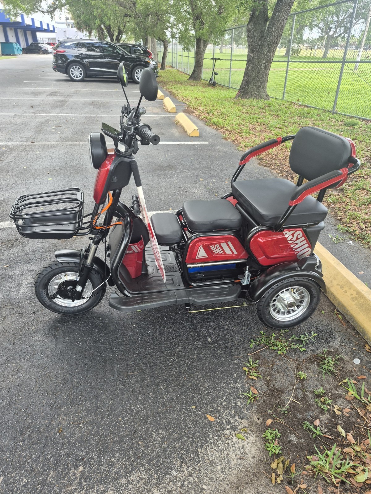 5-hour ENERGY Red/Black 3-Wheel Electric Mobility Scooter w/ Storage, Open Box