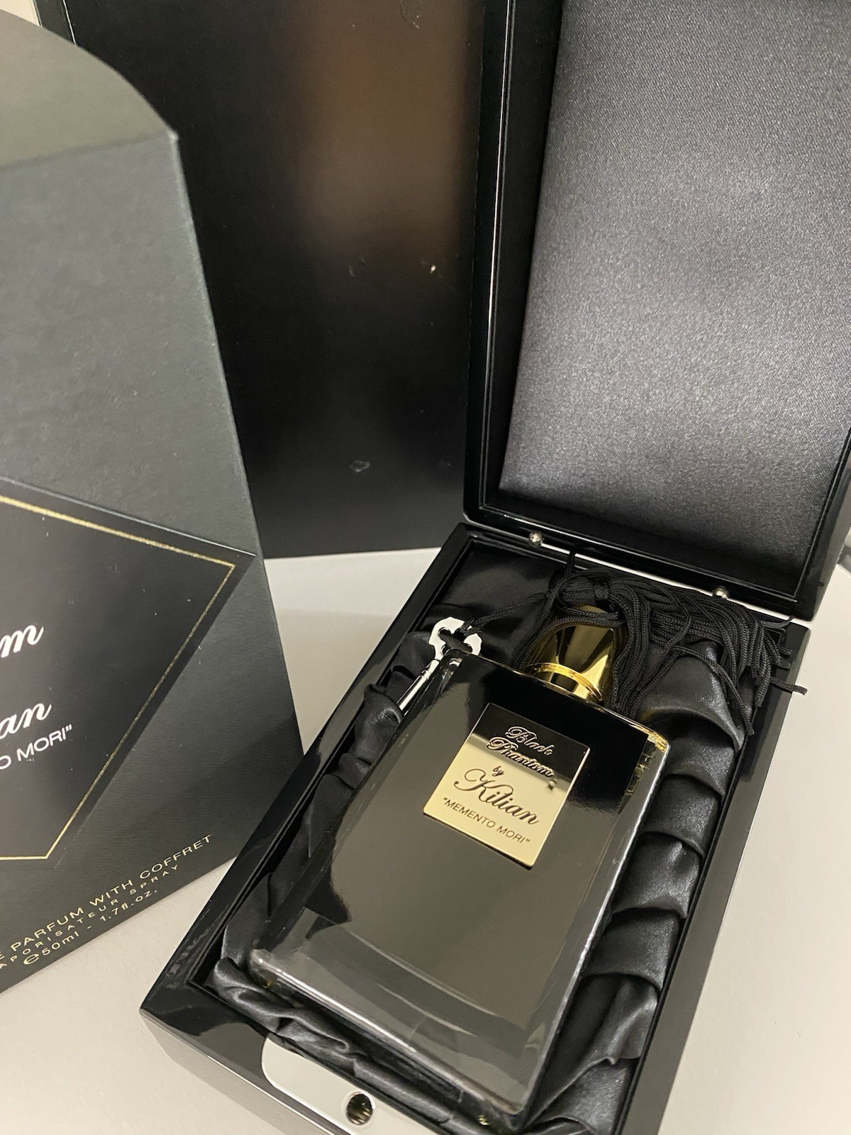 Kilian Black Phantom EDP With Coffret Vaporisateur Spray, MEMENTO MORI, 1.7 OZ