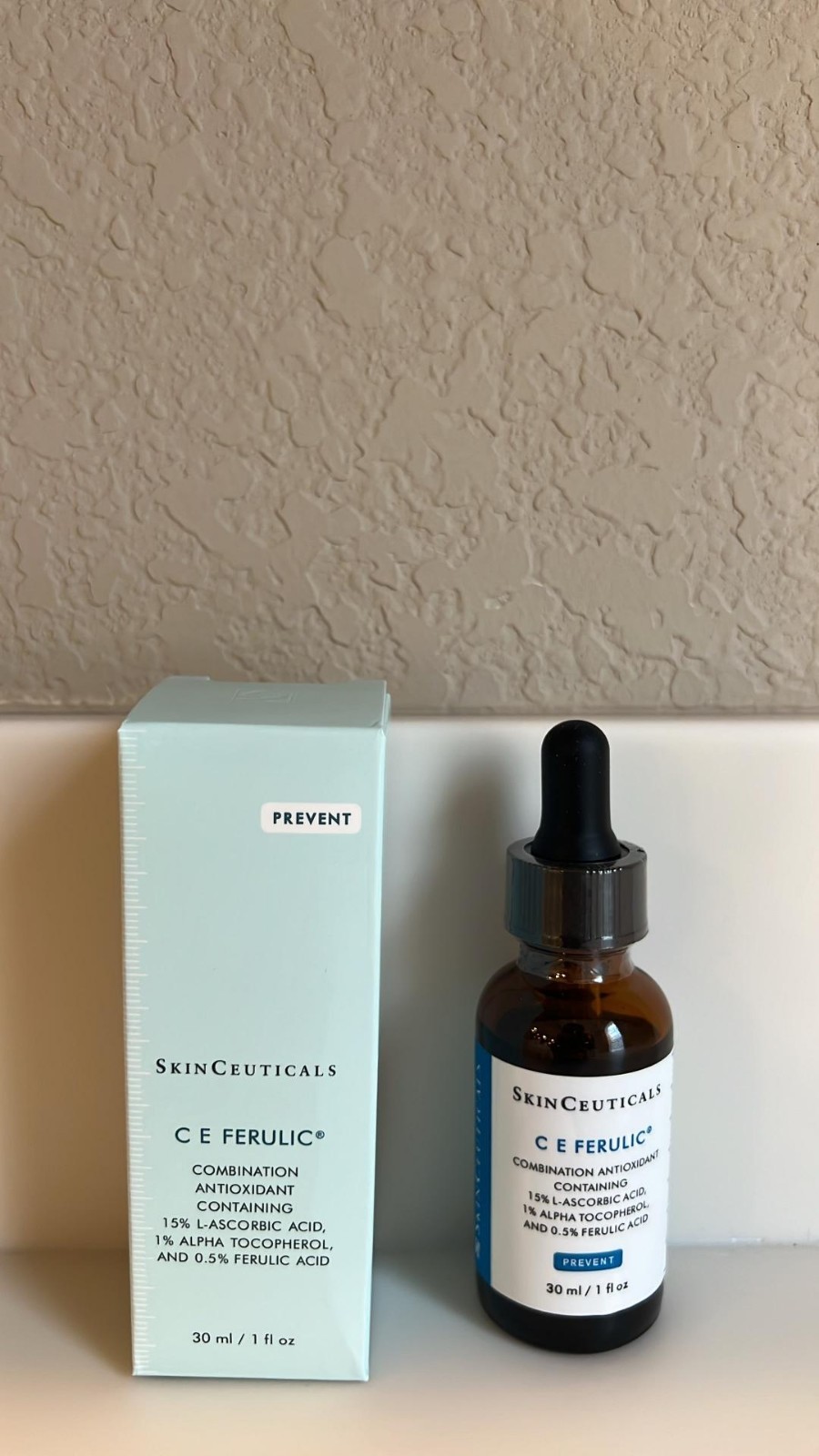 SkinCeuticals CE Ferulic 15% L-Ascorbic Acid Antioxidant Serum 1oz New Sealed US
