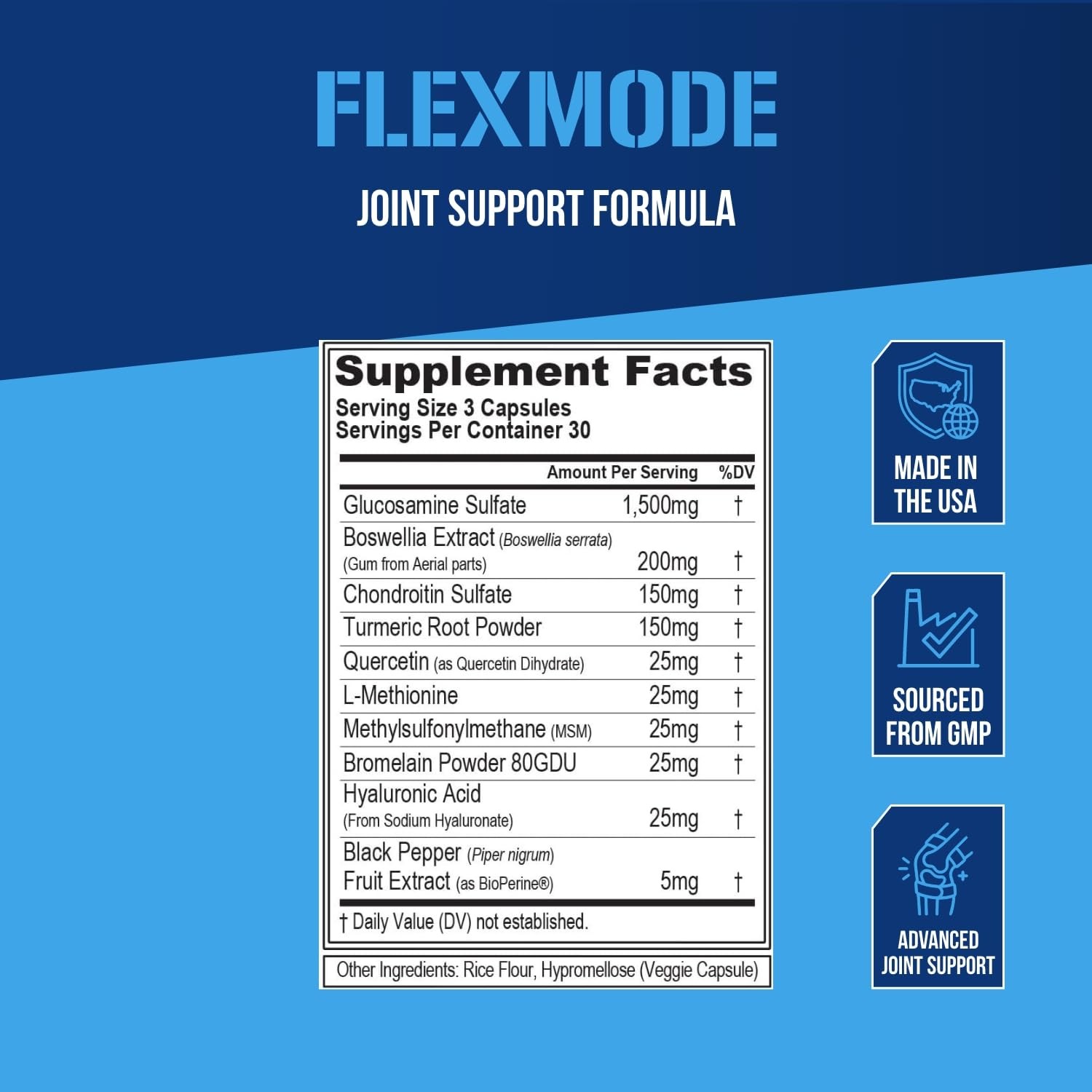 High Absorption Joint Support Supplement – 90 Count (Pack of 1), Flex Mode