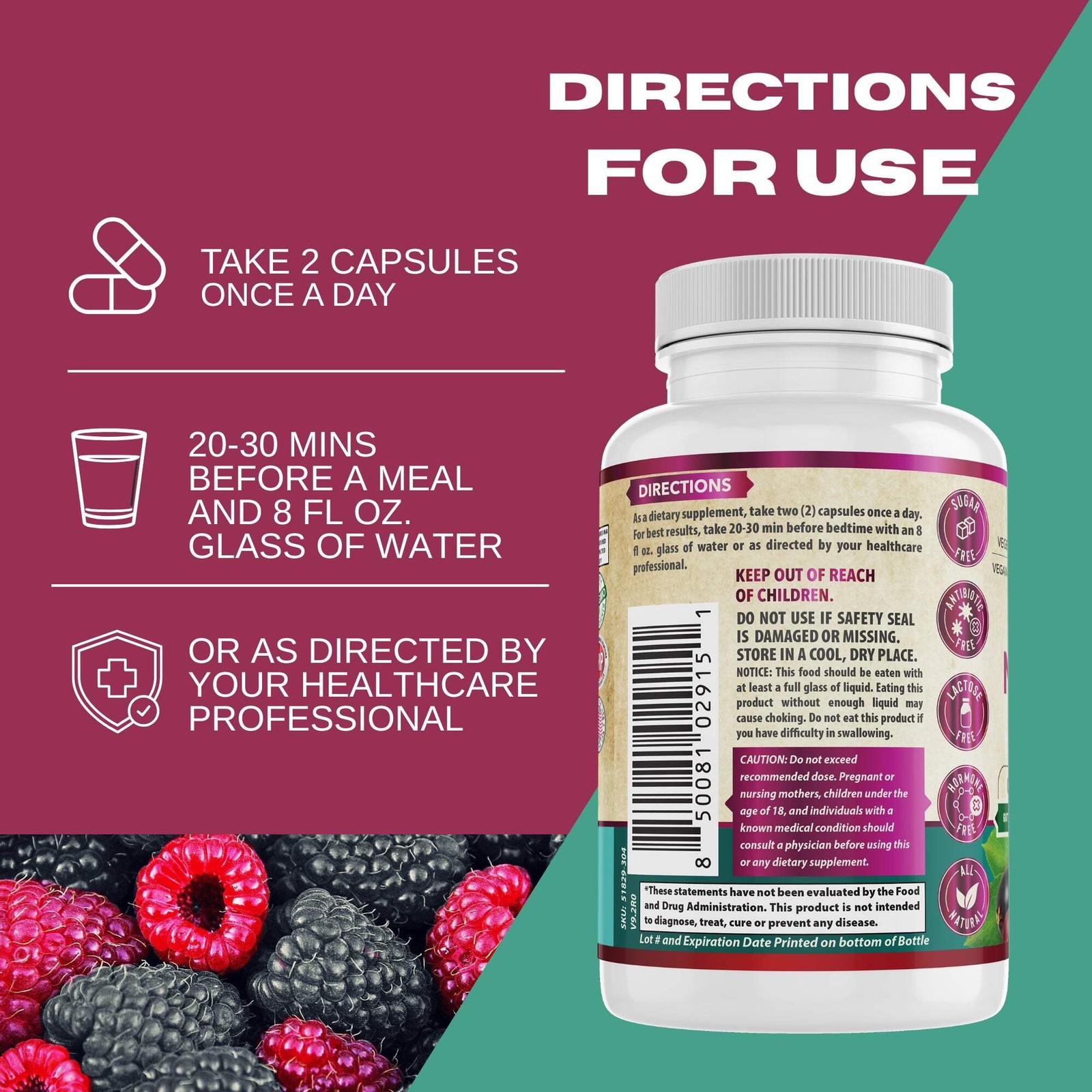 Max Detox Complex for Women & Men. Supports Gut & Heart Health. USA Made.