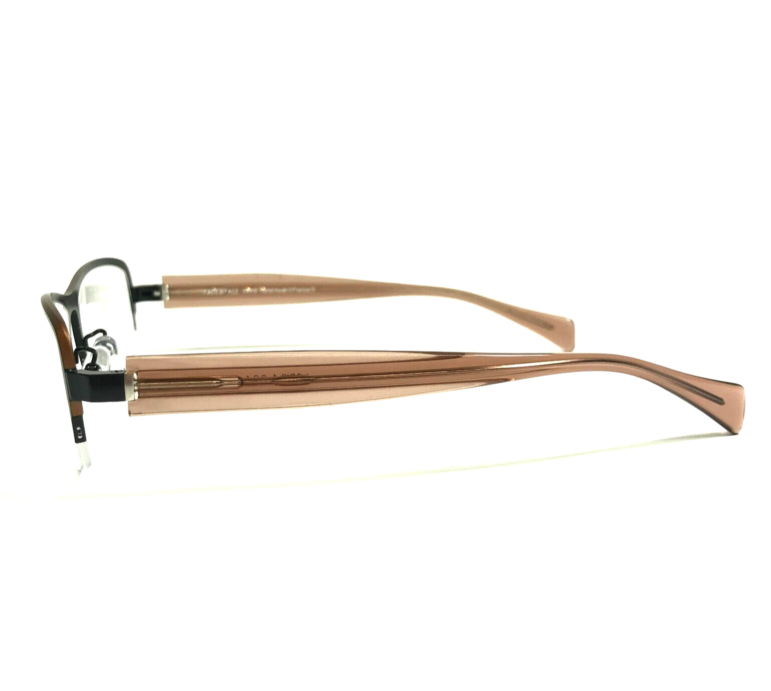 Face a Face Eyeglasses Frames Loris 1 9244 Black Brown Rectangle 55-18-135