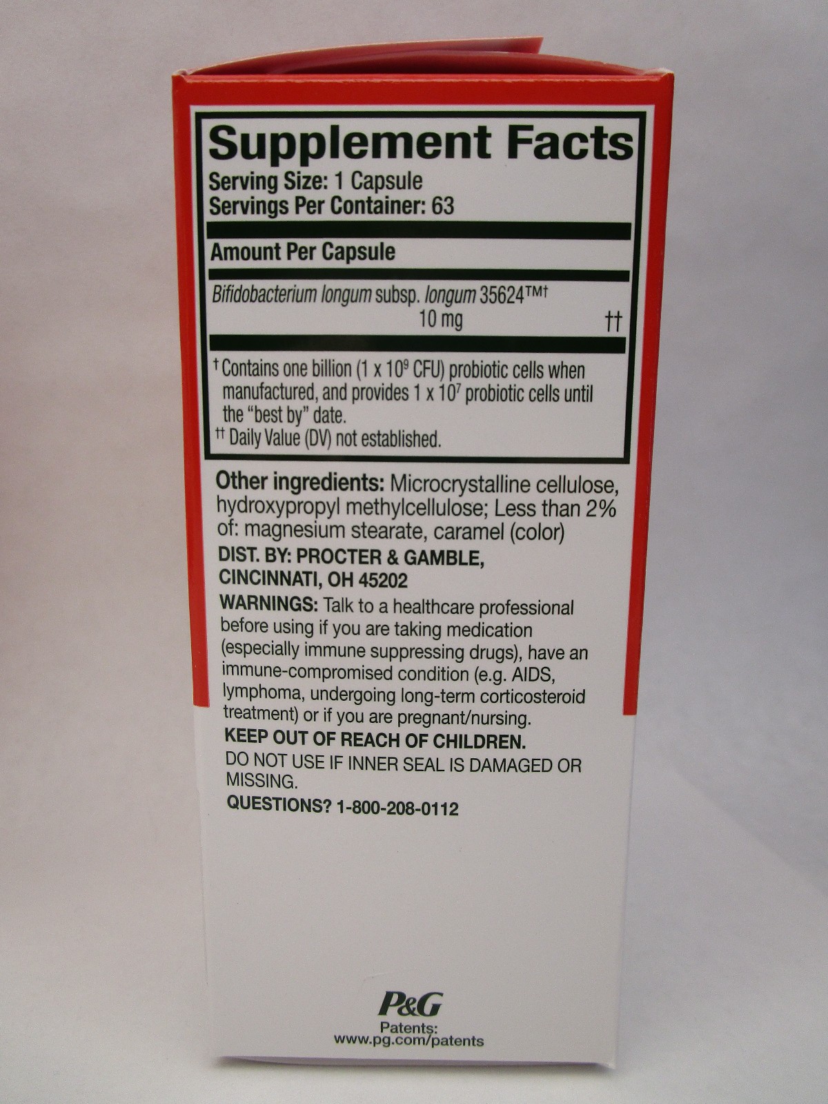Align Probiotic Digestive Support Pro Formula 63 Ct. Capsules Expire 11/28
