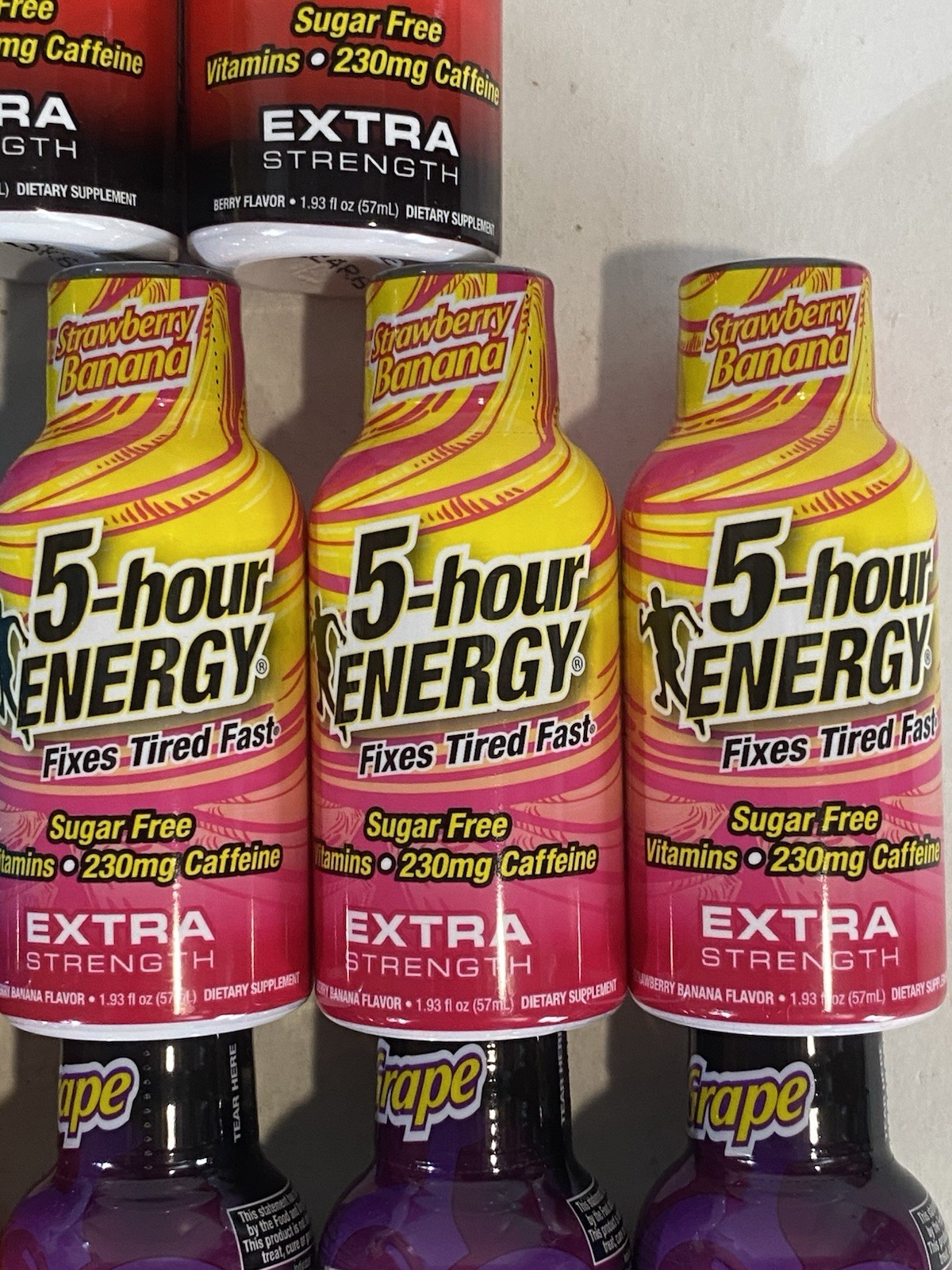 (21) 5-hour Energy Extra Strength, Variety, Energy Shot, 1.93oz. Bulk, 7 Flavors