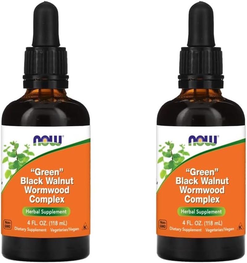 Now Supplements, Green Black Walnut Wormwood Complex Liquid with Dropper, Herbal