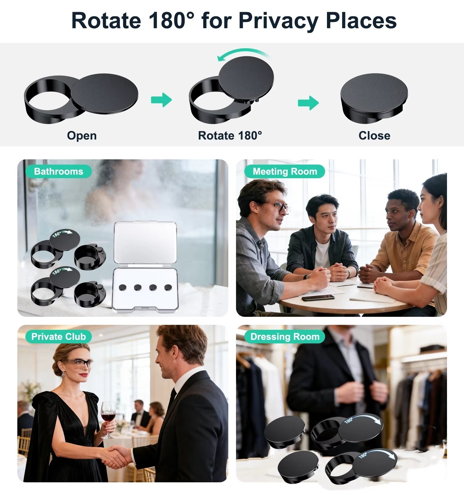 2Pcs LED Light Blocking Covers for Ray-Ban Meta Wayfarer/Skyler/Headliner/Oakley
