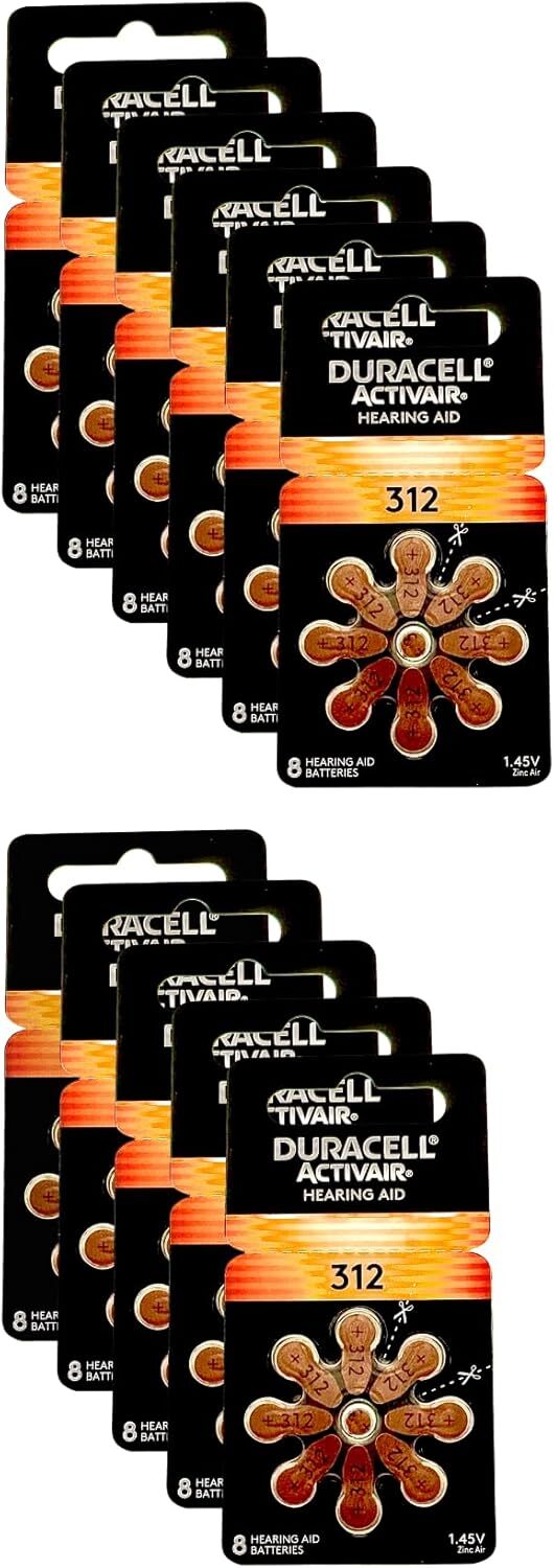 Duracell Hearing Aid Batteries Size 312 – Fast shipping- Fresh Exp-2026