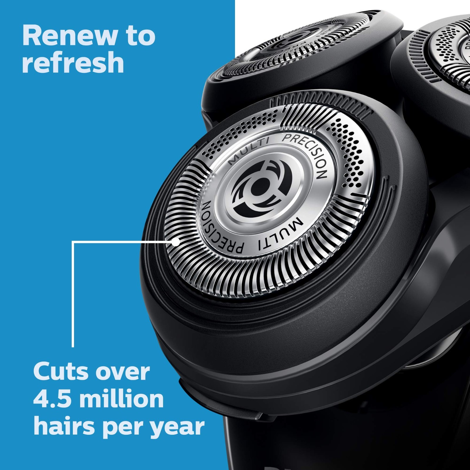 Genuine Shaving Heads for Philips Norelco Series 5000 & 6000 – 3 Pack, Self-Shar