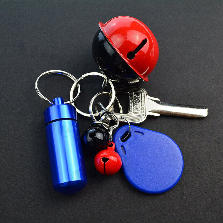 5 / 10PCS outdoor Pill box Keychain Medicine Case Bottle Drug Holder container