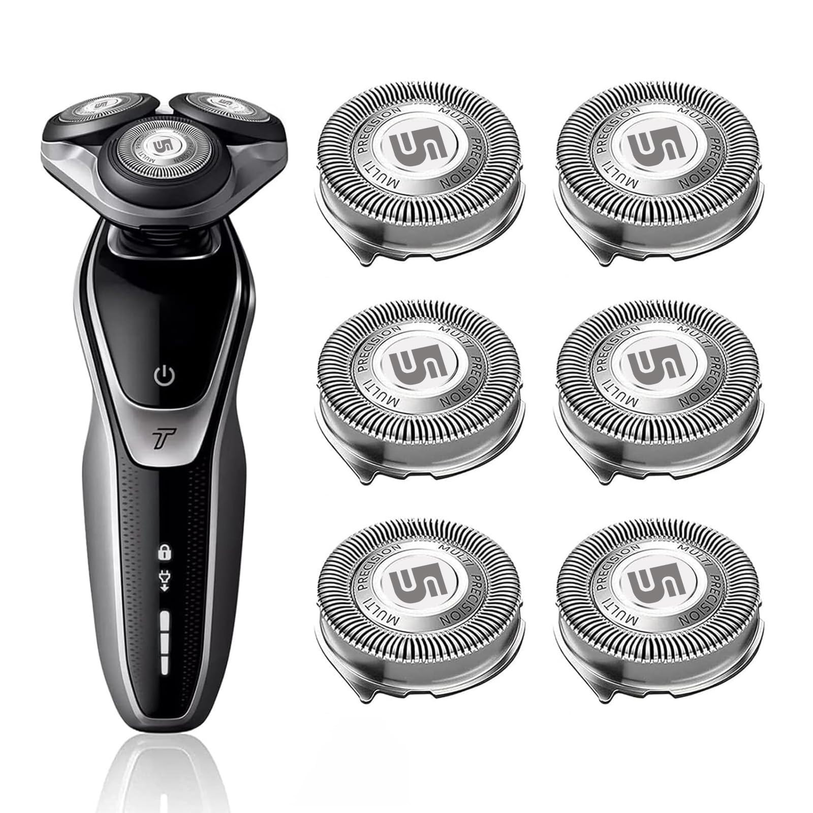 Replacement Shaver Heads for Philips Norelco 5000 Series – 6-Pack Electric Blade
