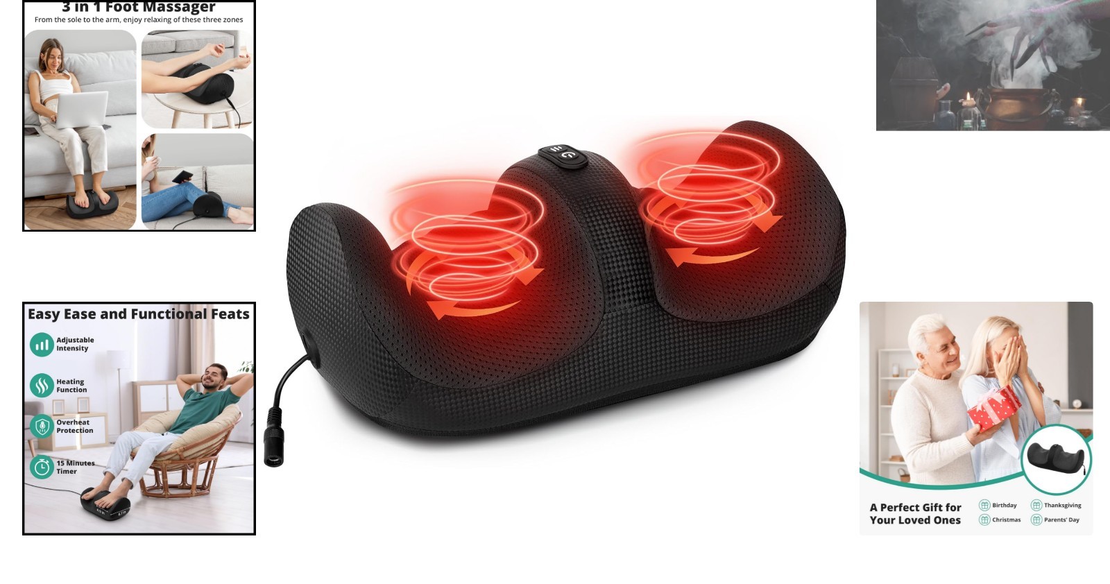 Soothing Shiatsu Foot Massager with Breathable Fabric – Perfect for Daily Use