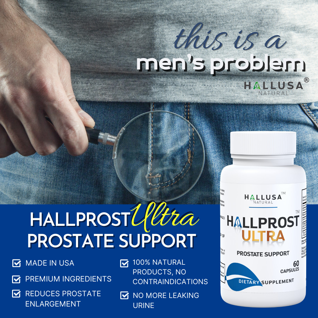 HALLPROST ULTRA – Prostate Health Complex – Urinary Incontinence – 60 Caps