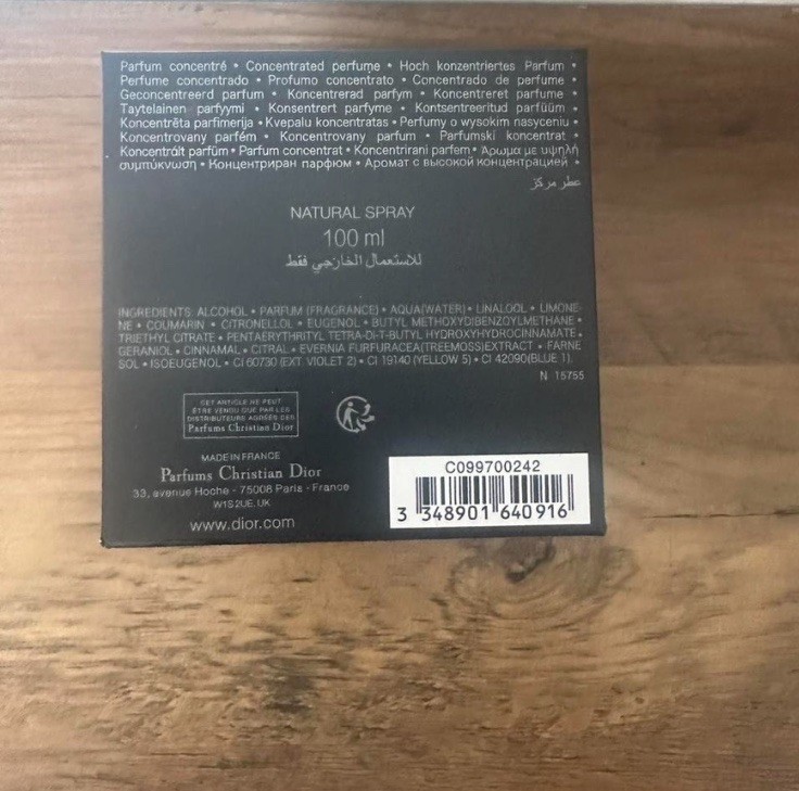 Dior Sauvage Elixir Parfum Natural Spray 100 ml Regular Size