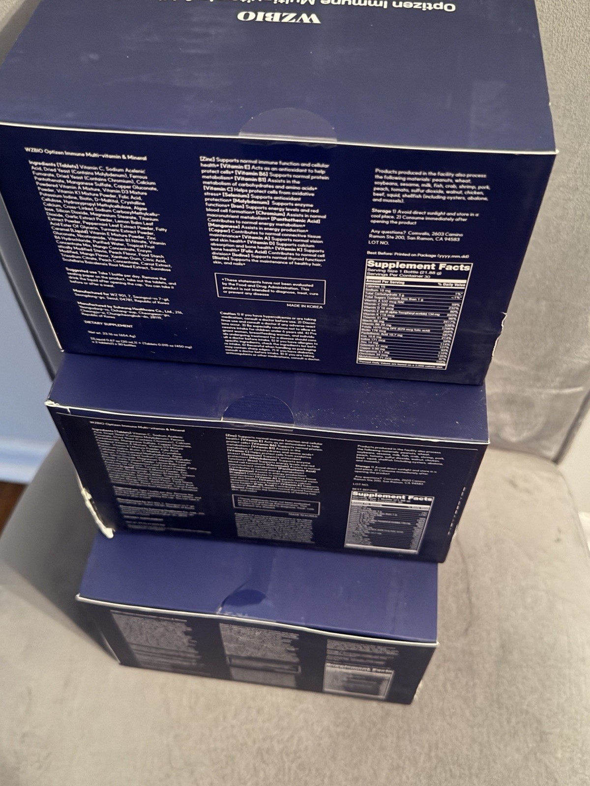 Lot of 3 Optizen Immune – Multivitamins & Minerals – 30 Days