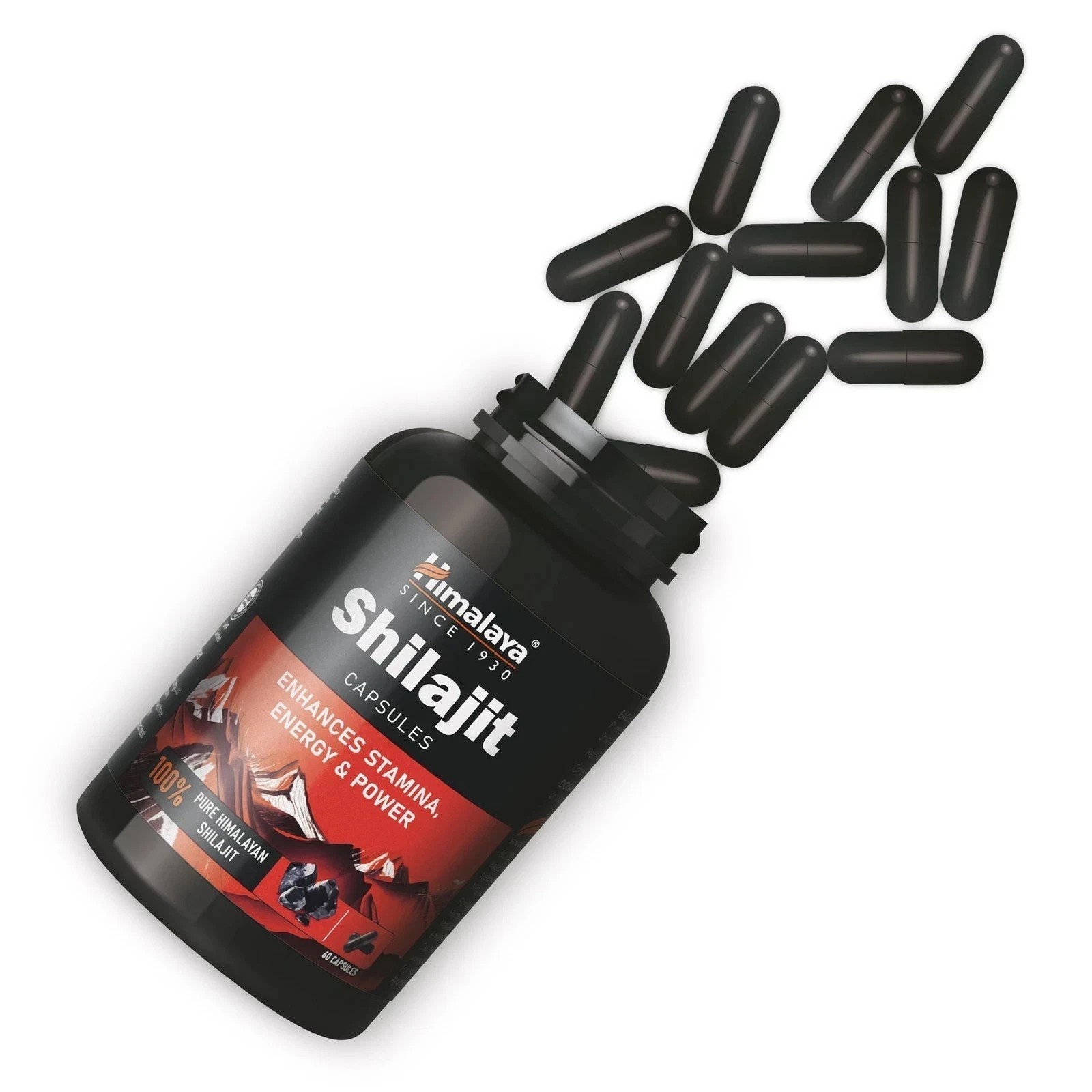 Himalaya Shiljit 60 Capsule Promotes stamina, energy,Sexual wellness SF.