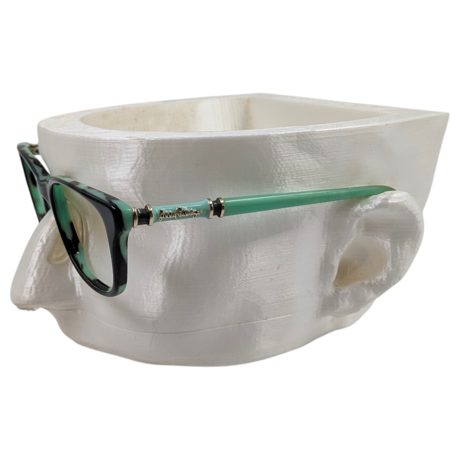 Lily Pulitzer Willow Eyeglasses frames Green Black dc 226 51-19-145