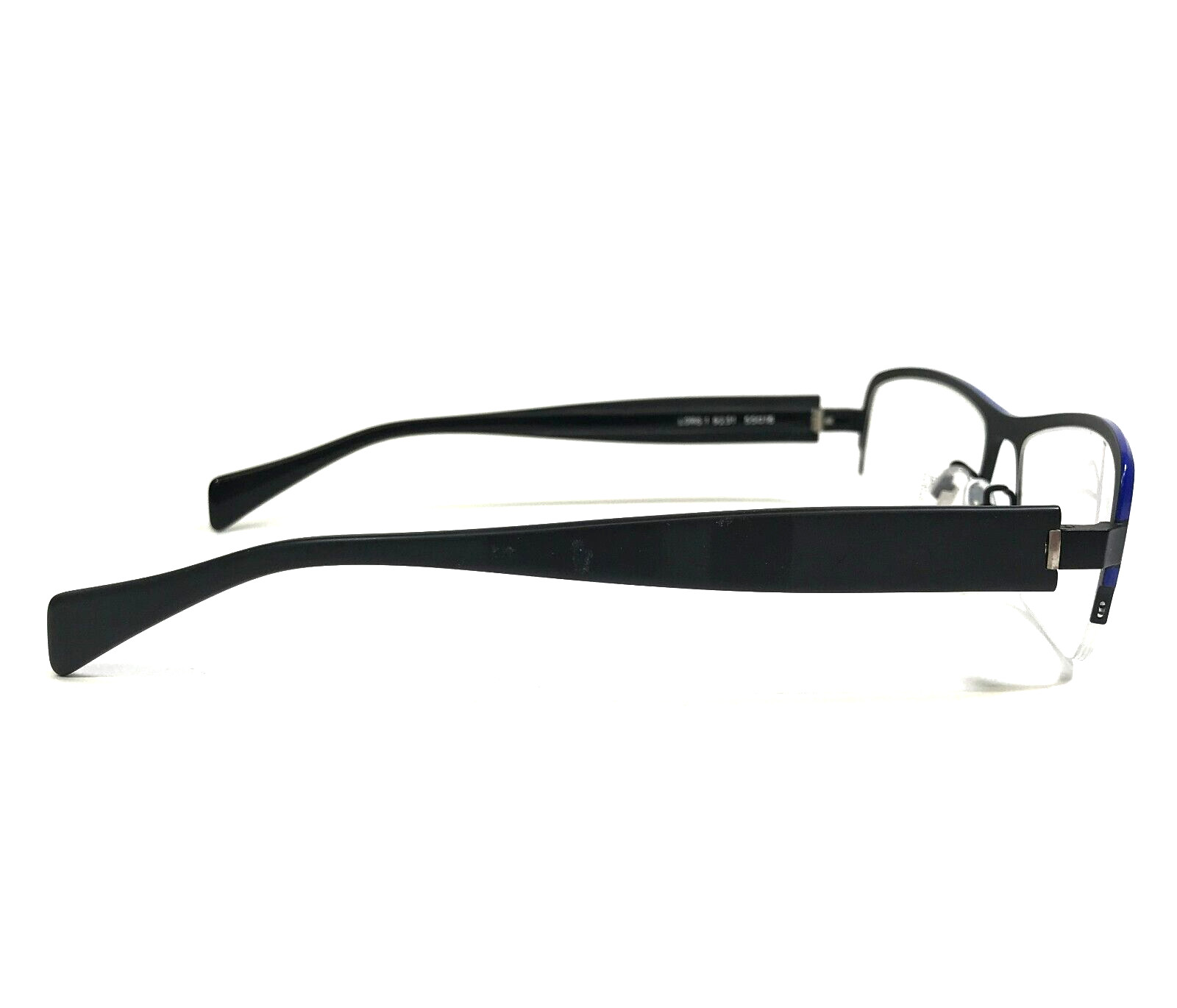 Face a Face Eyeglasses Frames Loris 1 9231 Black Blue Rectangle 55-18-135