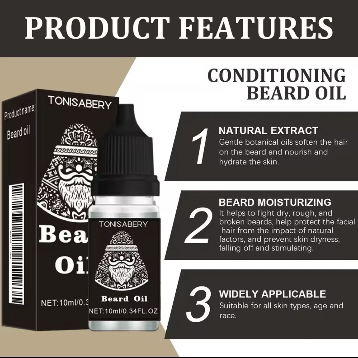 High Quality Fast Beard Growth Serum For Men Promote Beard Regrowth Thick Longer