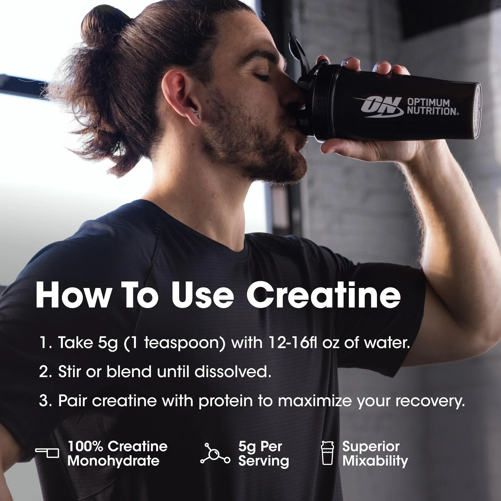 Optimum Nutrition Micronized Creatine Powder Unflavored 60 Servings