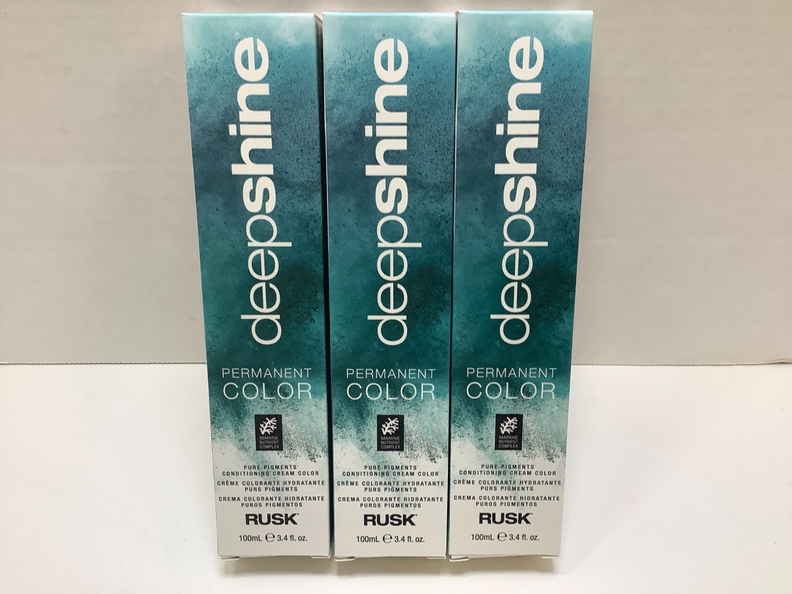 Rusk Deepshine 3.4oz Pure Pigment Conditioning Cream, 5.000NC Light Brown, 3pk