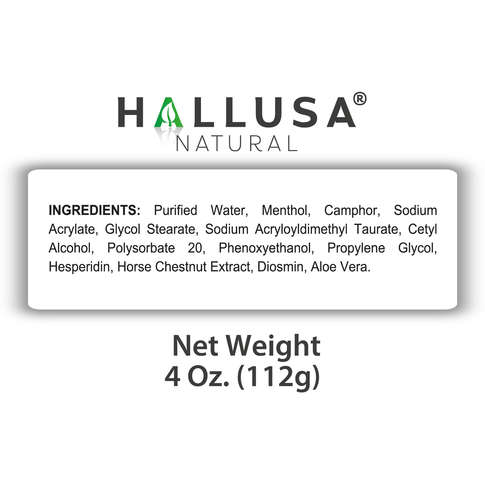 Hallosmine ADVANCE Diosmin 1000mg + FREE Cream for Veins 4 oz – 60 Capsules