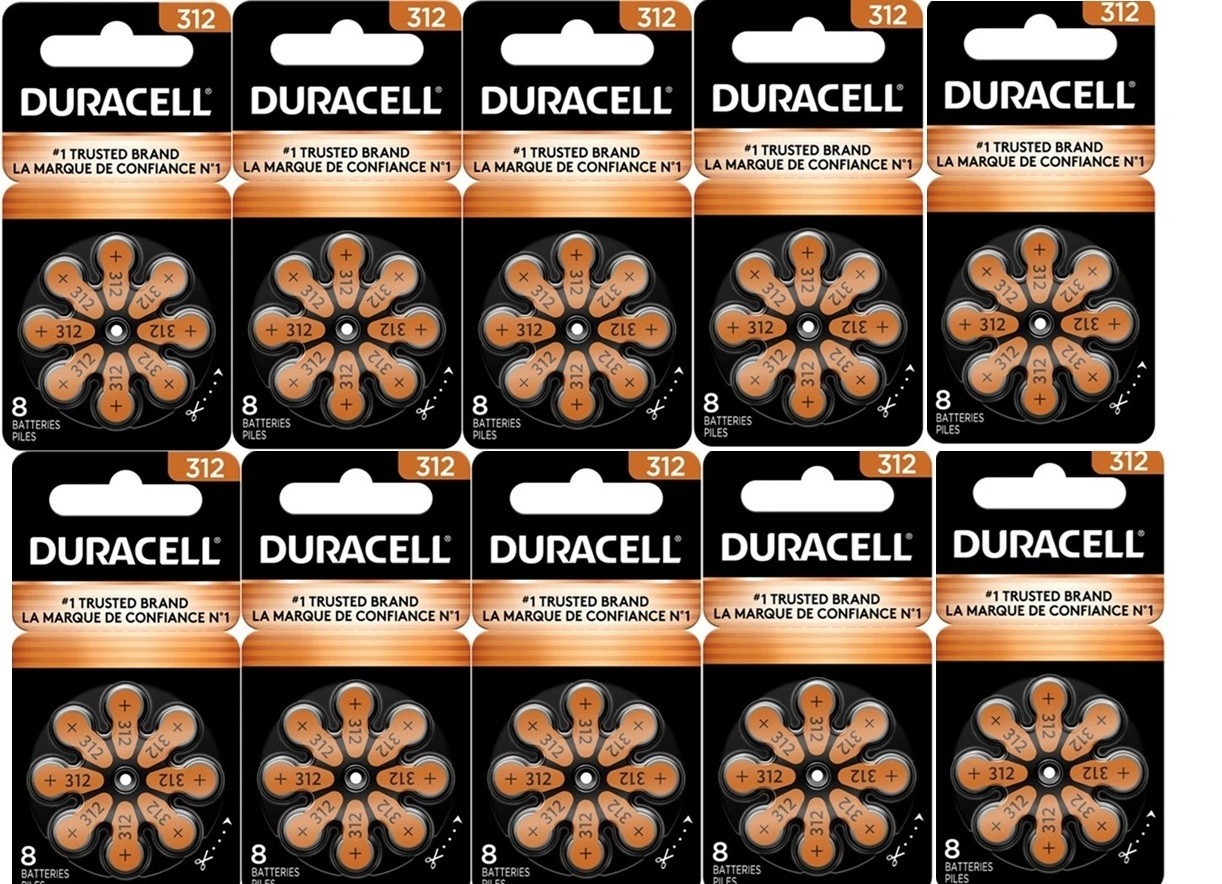 Duracell Hearing Aid Batteries Size 312 – Fast shipping- Fresh Exp-2029