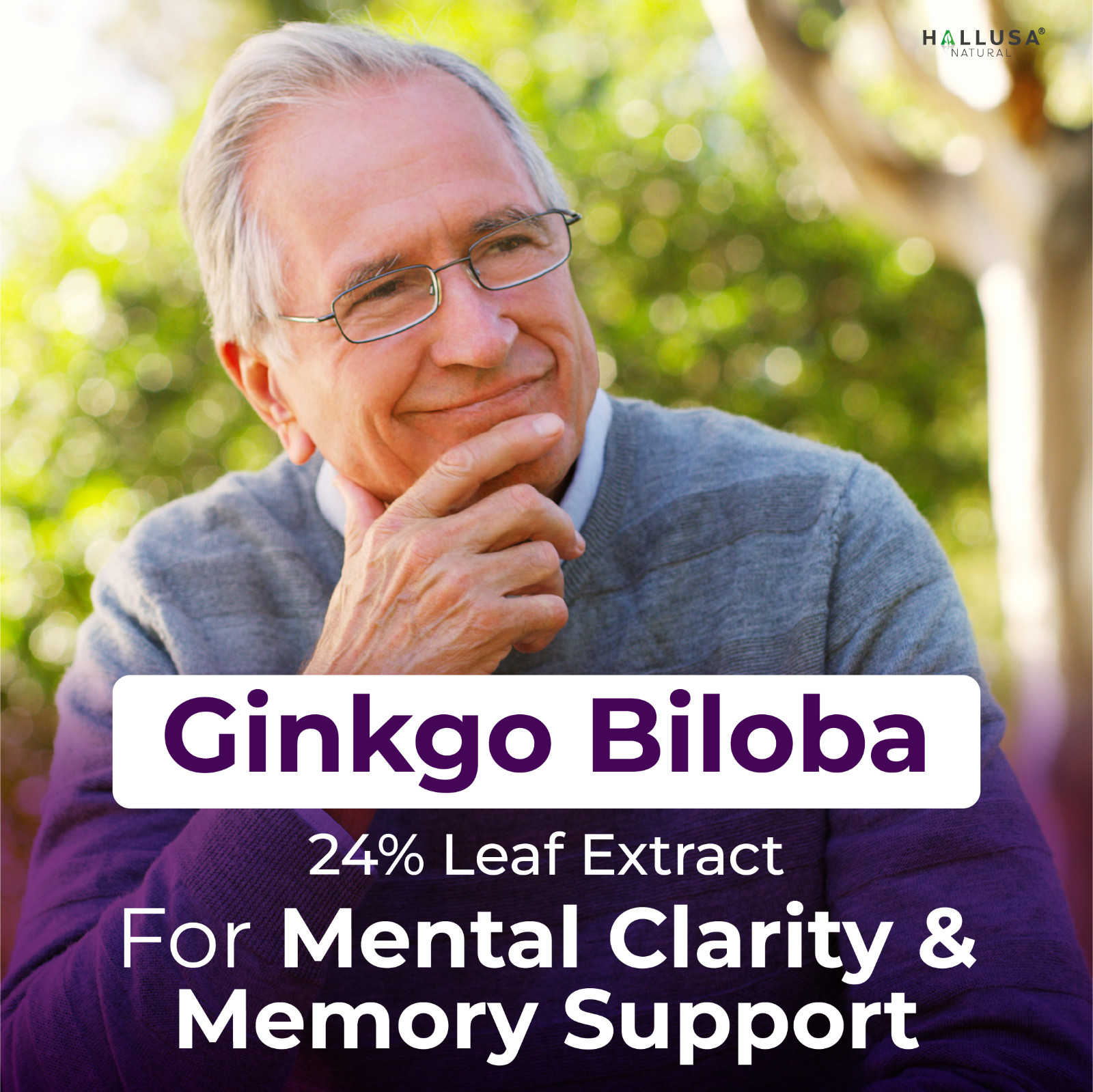 GINKGO BILOBA 120 mg – Brain Boost – Mental Clarity & Focus – 60 Caps