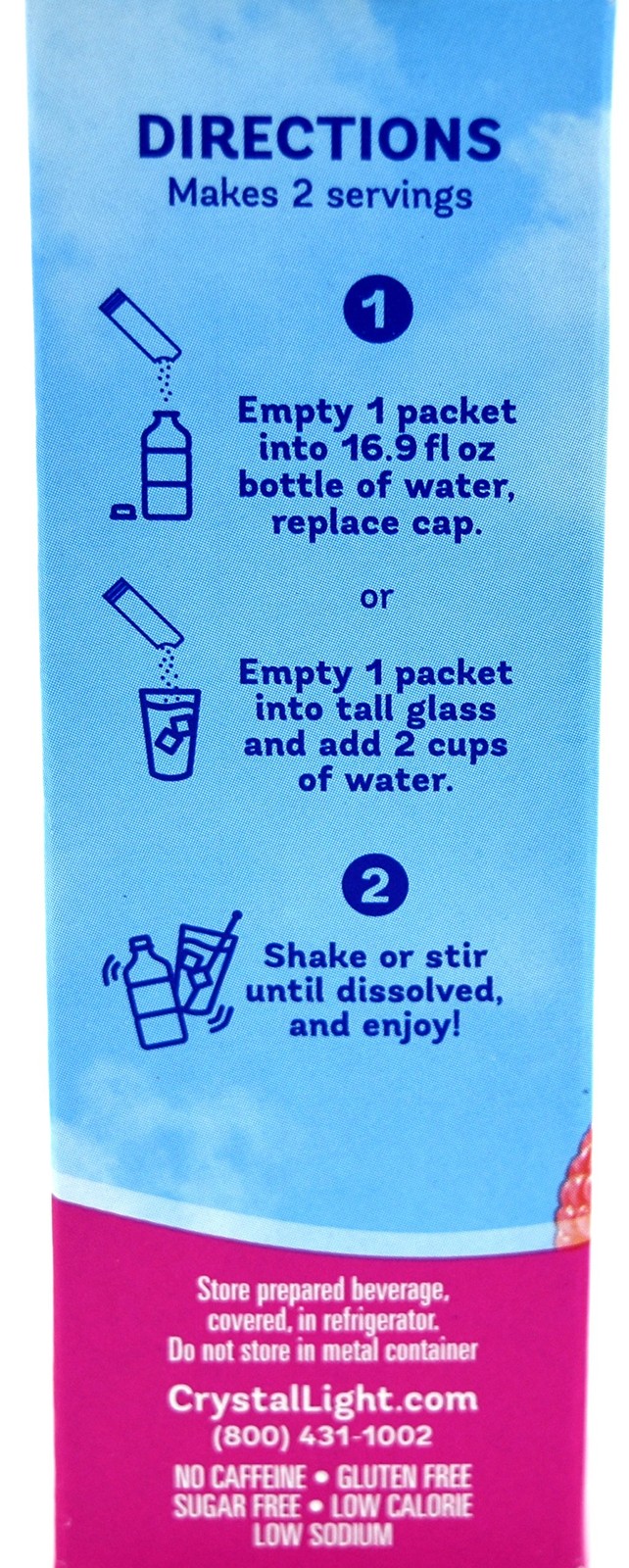 Crystal Light On-The-Go Drink Mix Packets, Sugar Free 10 Count (Pack of 6)