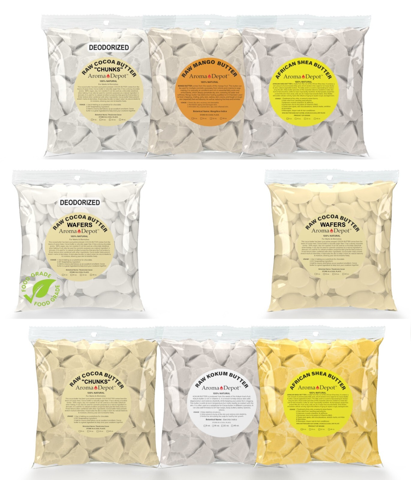 Raw Natural Butter 5 lbs Wholesale Pure Organic Unrefined For Skin Body Hair