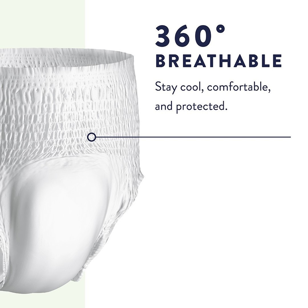 Prevail Per-Fit Adult Unisex Daily Underwear/Diapers – Medium – 4 Bags of 20