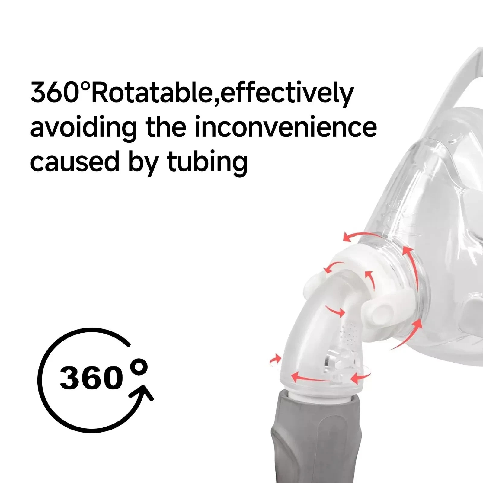 2 Pcs Resmed AirFit F20/F30 Replacement QuietAir Elbow for CPAP Mask