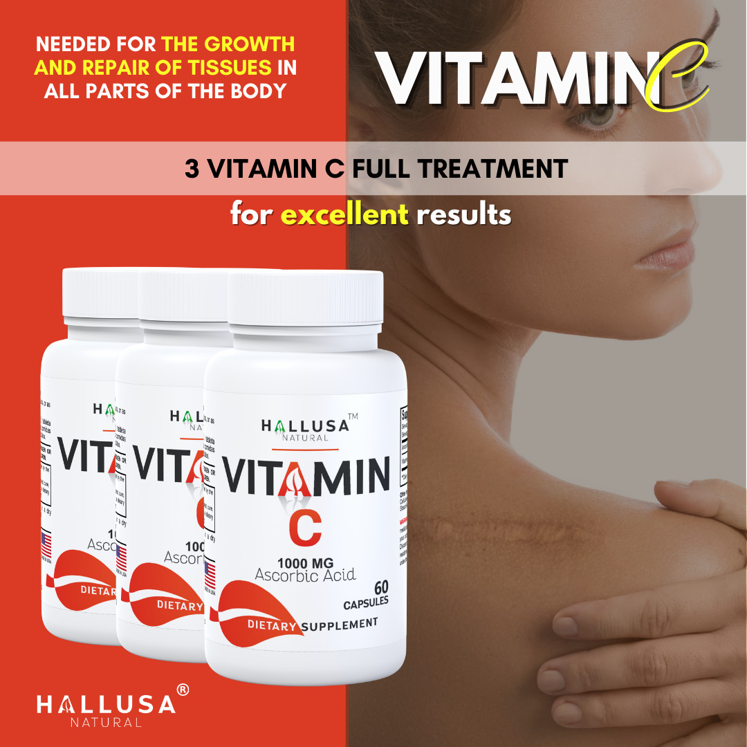 VITAMIN C 1000mg – Powerful Antioxidant – Immune System – Supplement – 60 Cap