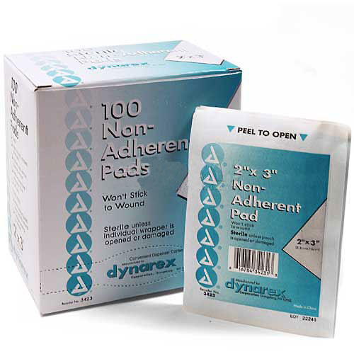 Medique 64233 Non-Adherent Sterile Pads 2″ x 3″ Pad 100/Box