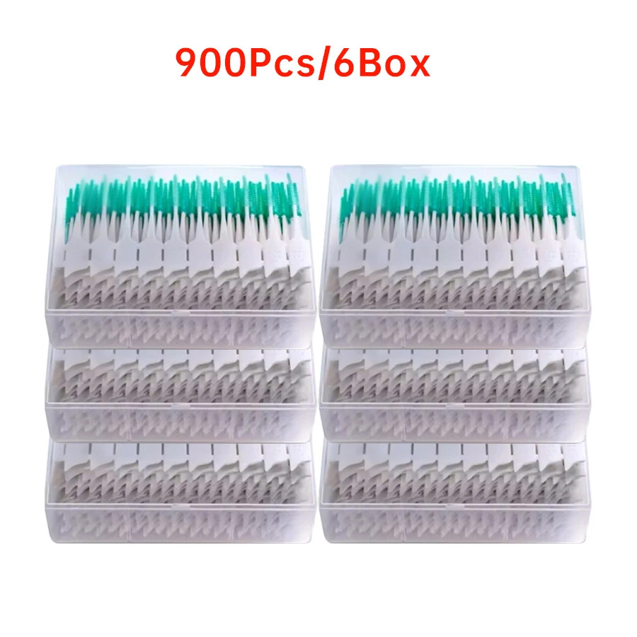 150pc Interdental Brush Soft Rubber Toothpick Teeth Cleaning Tool Oral Care Flos