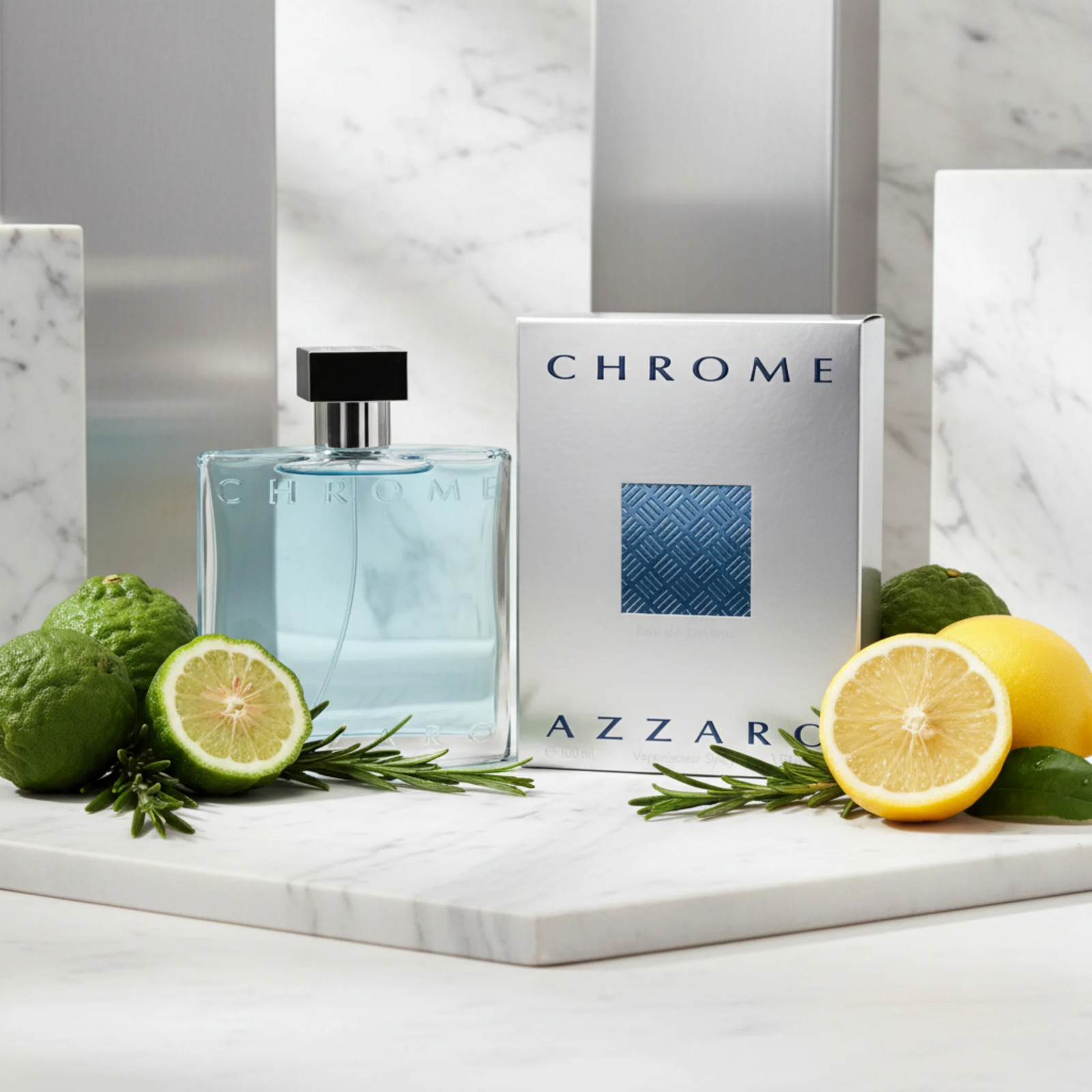 CHROME by Loris Azzaro for Men Cologne 3.3 oz / 3.4 oz EDT New in Box