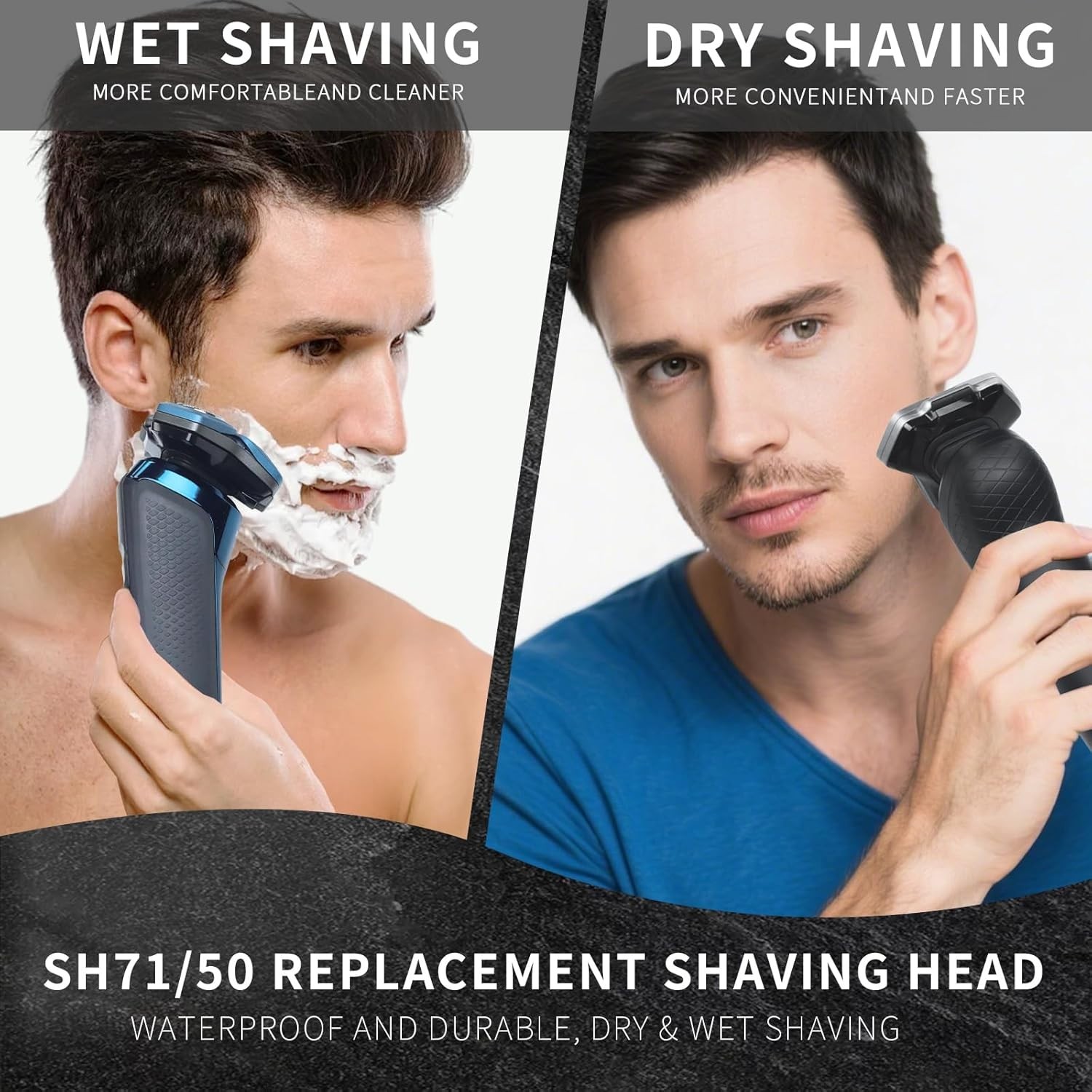 SH71/50 Shaving Head Compatible with Phili*s Shavers Series S5000 (S5XXX),S7000