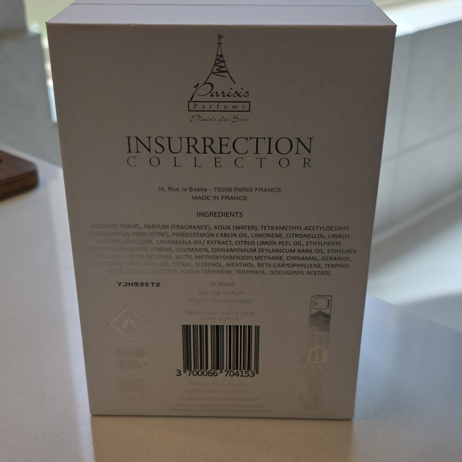 Parisis Parfums Male Insurrection Collector Eau de Parfum Spray
