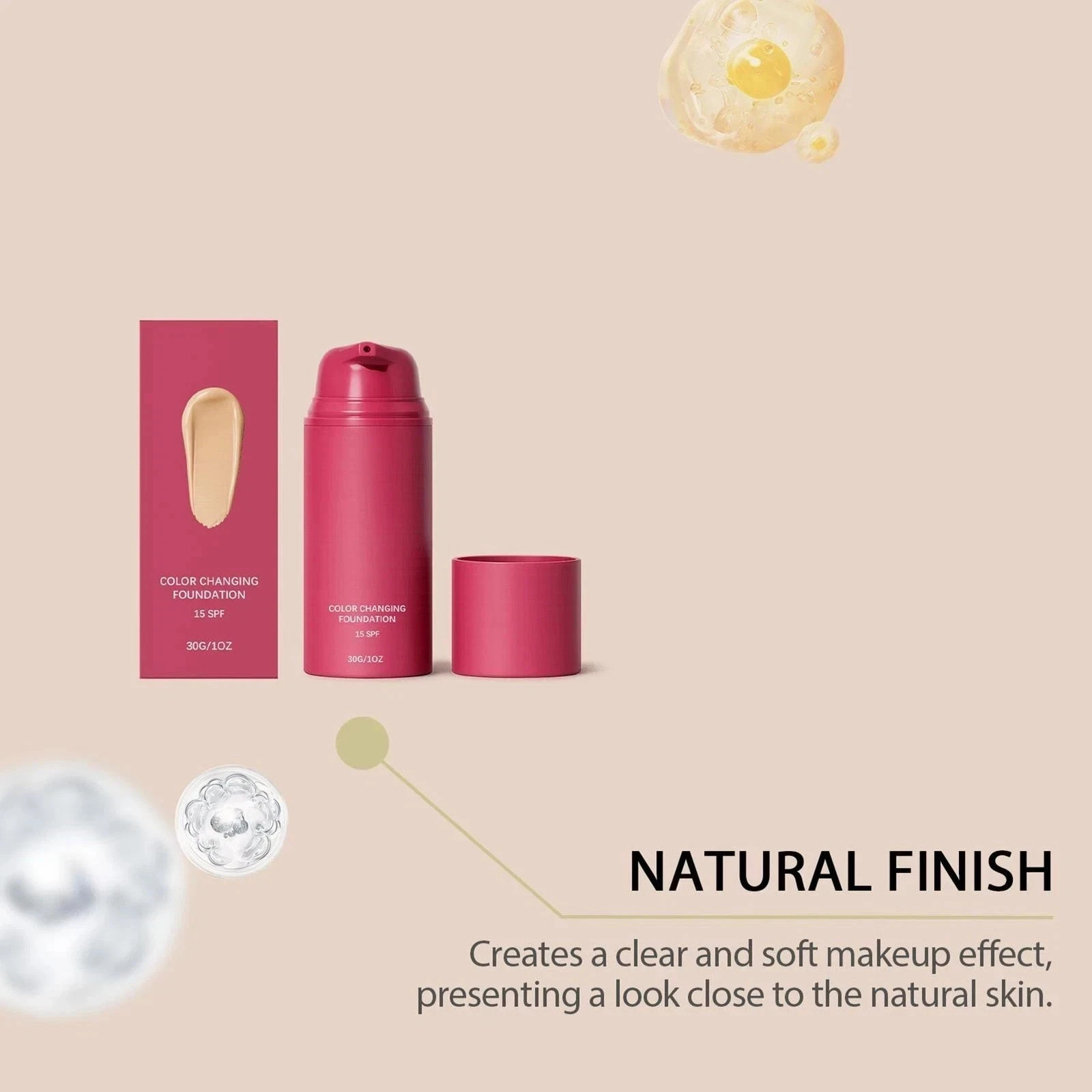 Smooche Foundation Korean, Smooche Color Changing Foundation, For All Skin Types