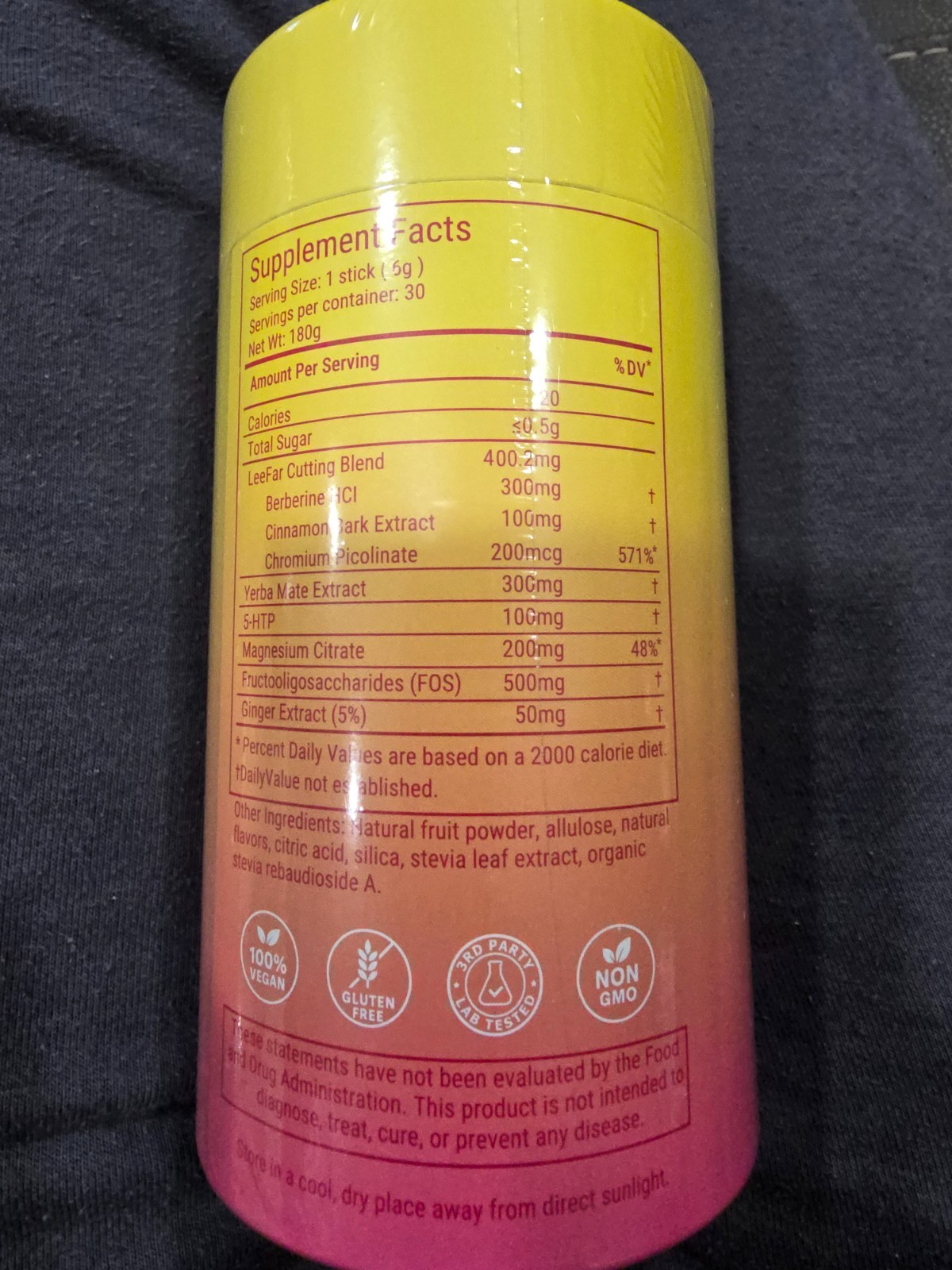 Leefar Cutting Drink Mix, 30 Sticks, EXP 03/25/2028, SEALED