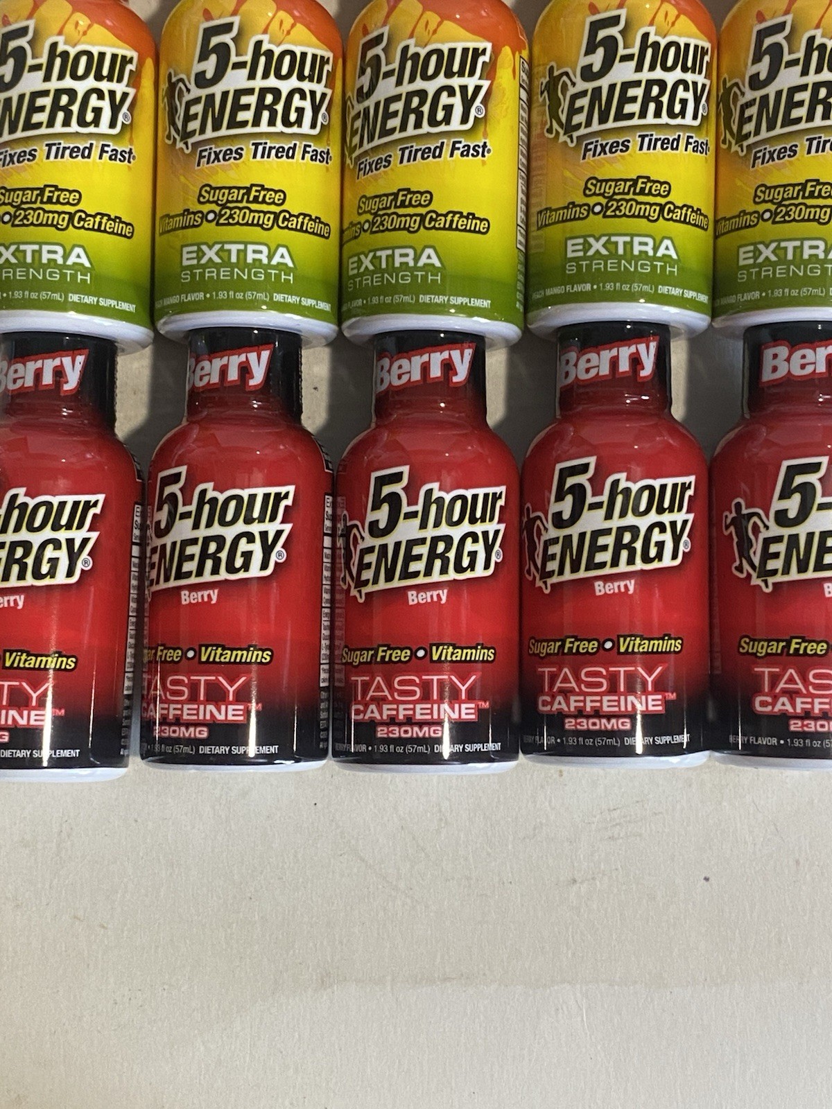 20x 5-hour Energy Extra Strength, Variety, Energy Shot, 1.93oz. Bulk, 4 Flavors