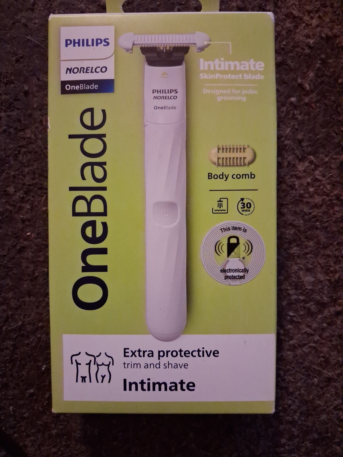 Philips Norelco OneBlade Intimate SkinProtect Blade Trim and Shave QP1924/70